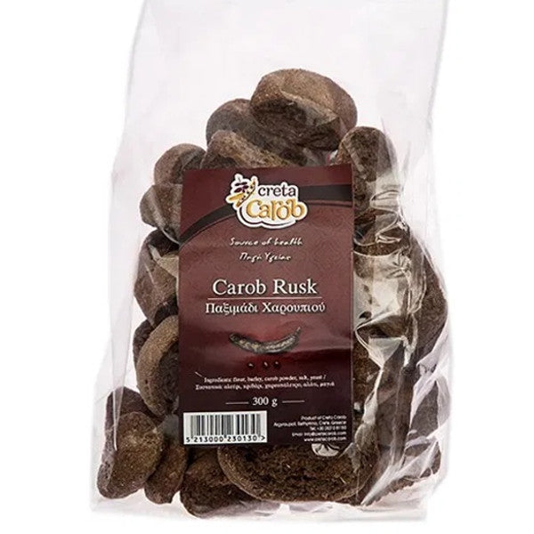 Παξιμαδάκι Χαρουπιού 300 γρ., Ελληνικό, Creta Carob