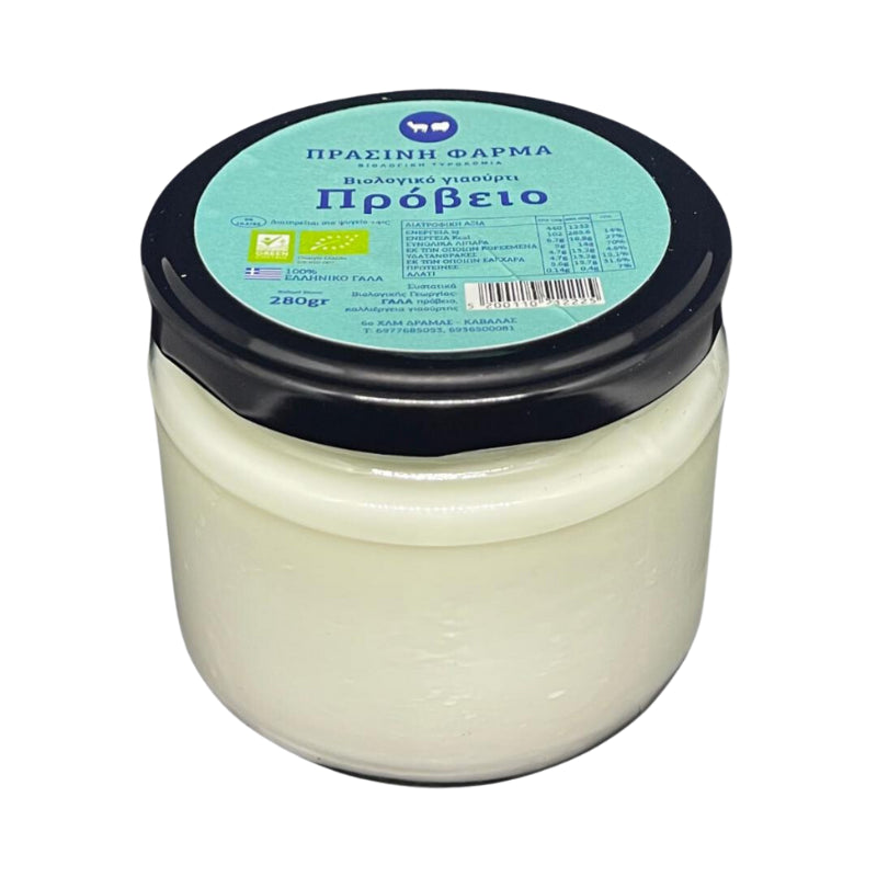 Βιολογικό Γιαούρτι Πρόβειο Πλήρες 280g Πράσινη Φάρμα