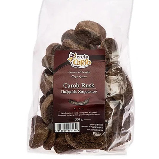 Παξιμαδάκι Χαρουπιού 300 γρ., Ελληνικό, Creta Carob