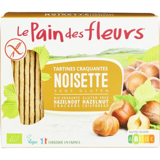Βιολογικά Τραγανά Kράκερ Φουντουκιού    150g   Le Pain des Fleurs
