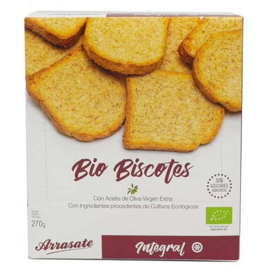 Βιολογικές Φρυγανιές  Ολικής Άλεσης   270g  Arrasate