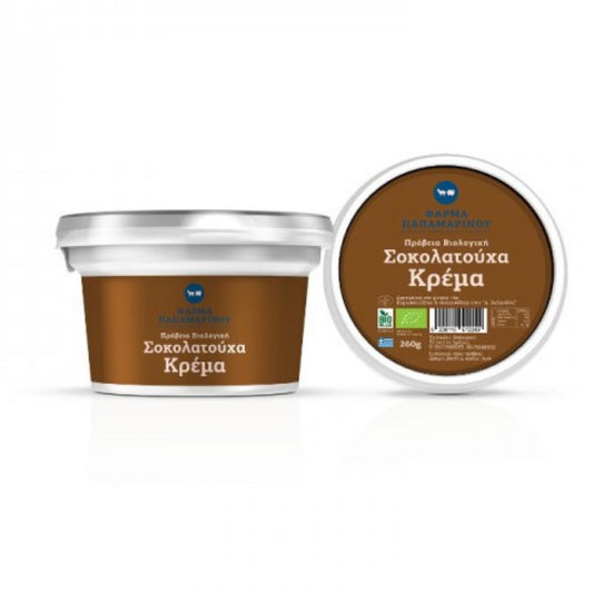 Βιολογική  Πρόβεια Κρέμα  Σοκολάτα  220g  Φάρμα Παπαμαρίνου