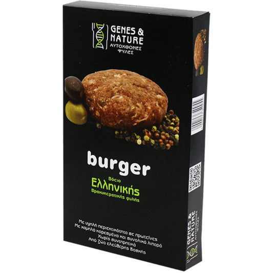 Βιολογικό Burger  Ελληνικής Βραχυκερατικής Φυλής 320g  Genes & Nature
