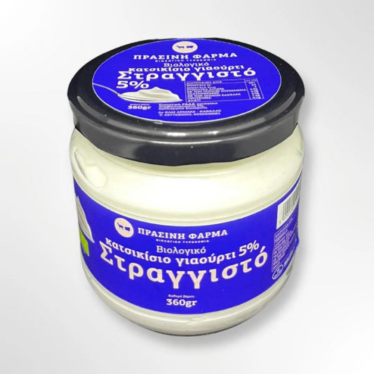 Βιολογικό Γιαούρτι  Στραγγιστό 5%  Κατσικίσιο  360g   Πράσινη Φάρμα