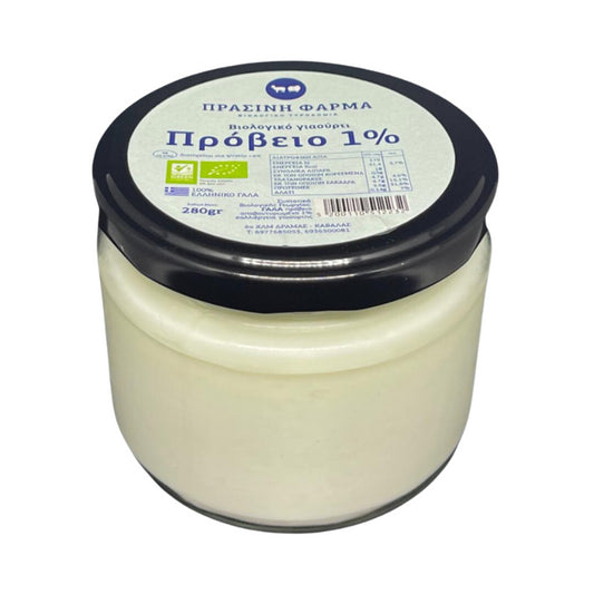 Βιολογικό Γιαούρτι Πρόβειο  1%   280g   Πράσινη Φάρμα