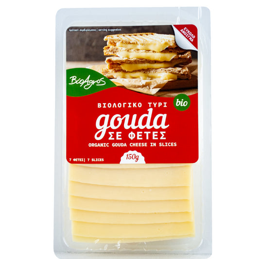 Βιολογικό Τυρί Gouda σε Φέτες 150g  Βιοαγρός