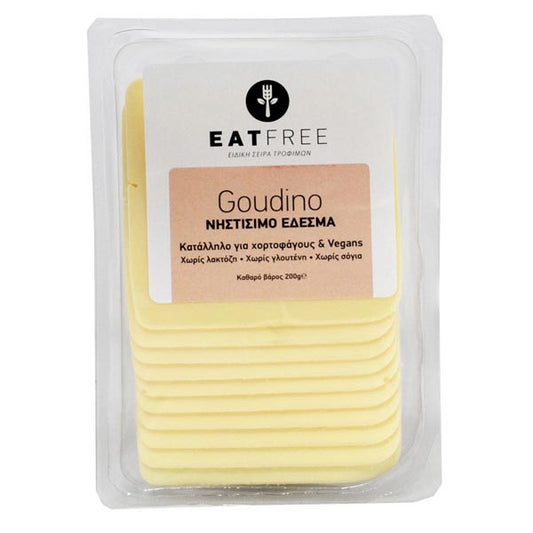 Φυτικό Έδεσμα Goudino σε Φέτες, 200 γρ., Eat Free