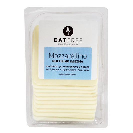 Φυτικό Έδεσμα Mozzarellino σε Φέτες, 200 γρ., Eat Free