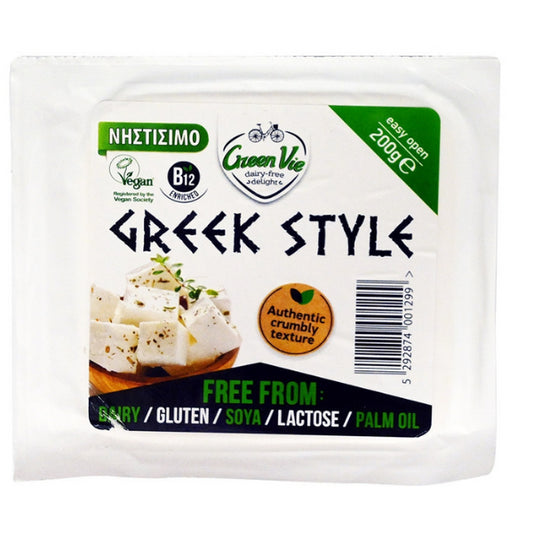 Φυτικό Έδεσμα Γεύση Φέτας Greek Style, 200 γρ., Green Vie