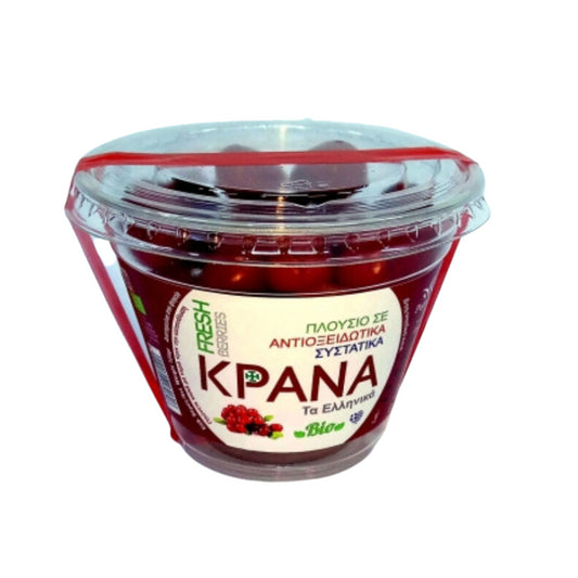Φρέσκα βιολογικά Κράνα Μακεδονίας  125g   Πήγασος Βιολογικές Υπερτροφές