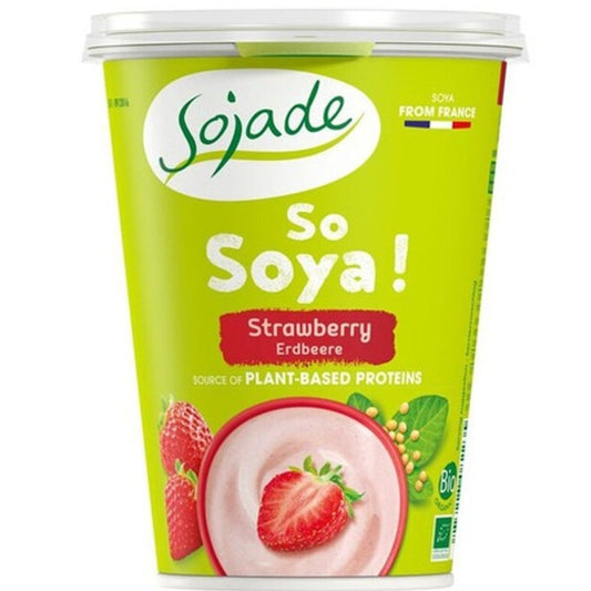 Βιολογικό Επιδόρπιο Σόγιας Φράουλα Bio 400γρ., Sojade