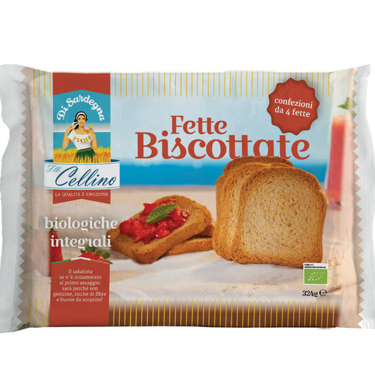 Φρυγανιές  Ολικής   Άλεσης  324gr.  Bio,   Cellino