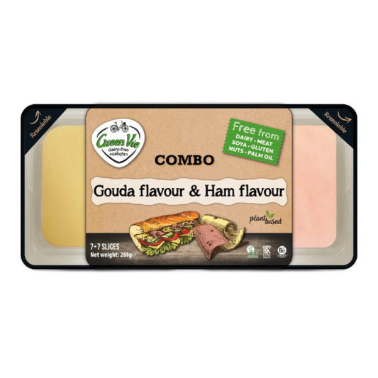 GreenVie Vegan Combo Φυτικό Τυρί  & Ζαμπόν 280g