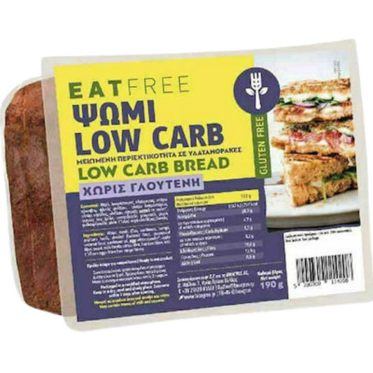Ψωμί low carb χ/γλουτ, 190γρ., eat free, Βιοαγρός